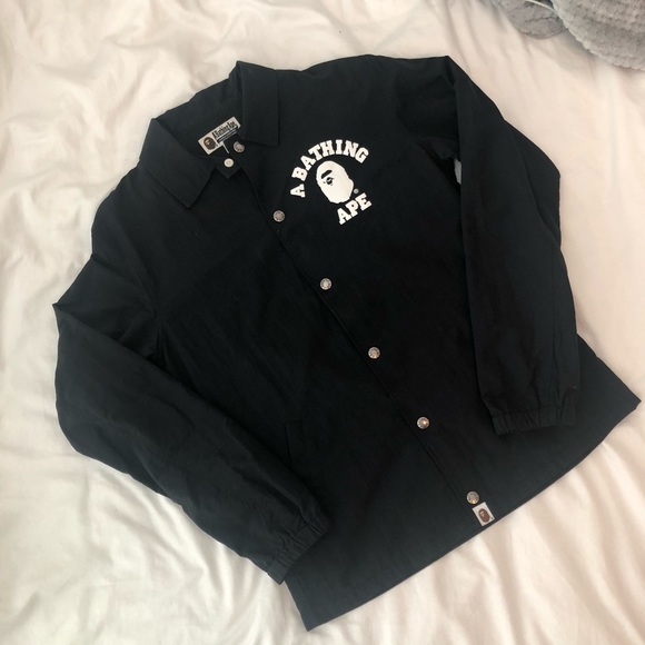 bape college coach jacket